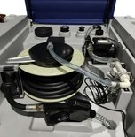 980 liter mobiele Dieseltank met 230 Volt pompsysteem en 10 meter slanghaspel