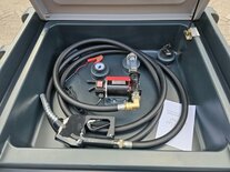 Dieseltank 430 liter mobiele  - 12 of 230 Volt Dieselpomp - automatisch vulpistool