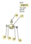Samoa haspel swivel 507101/507121 series lucht,water,antivries