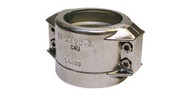 Klemschaal Set - RVS 25mm x 6 mm