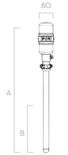 Piusi P5.5:1 Pneumatische Oliepomp 15,5 l/min 40 bar 940mm 200 ltr/drum