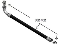 Samoa zuigslangset 1800mm 11/2 incl. kopp. voor PM45 en 60 stubby pompen