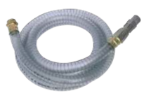 Piusi PVC Zuigslang DN25 4M met inwendige spiraal, voetklep en zuigfilter