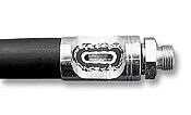 Samoa rubber vetslang dubbel omvlochten 300mm 1/8 bui