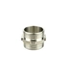 E-Flex TW dubbele nippel 280 RVS G2 BSP bui x bui