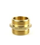 E-Flex TW dubbele nippel 280 messing G1 BSP bui x bui vlak