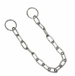 RVS schakelketting met sluitringen voor afsluitkapen MB50 en MB80