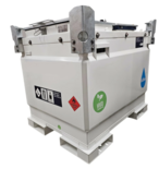 stalen combitank voor 700 liter Diesel en 140 liter AdBlue® Beide tankdelen met 12 Volt pompsysteem. UN, TÜV, ADR